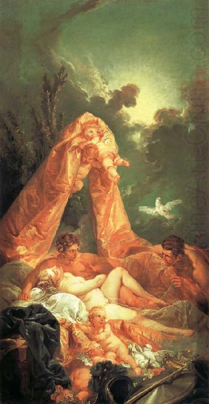 Mars and Venus Surprised by Vulcan, Francois Boucher